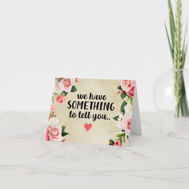 Carte Nous Avons Quelque Chose À Vous Dire (Devant)