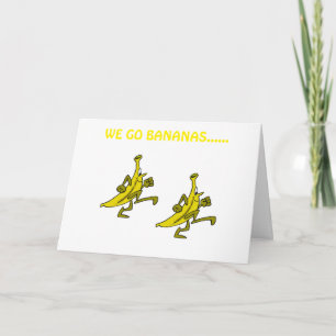 CARTE NOUS (BANANES) ALLONS LES BANANES SUR VOTRE **RETR