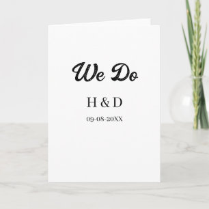 CARTE NOUS FAISONS COUPLE NOM LETTRE DATE DE MARIAGE SIM