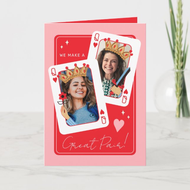 Carte Nous faisons une grande paire lesbienne photo vale (Devant)