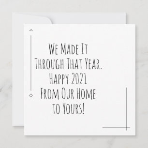 Carte Nous l'avons fait tout au long de cette année. Bon