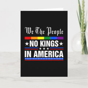 Carte Nous Le Peuple Pas De Rois En Amérique Anti-trump