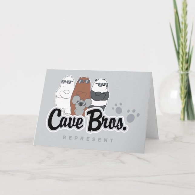 Carte Nous Ours Nus - Bros Grotte. Représenter (Devant)