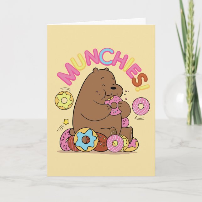 Carte Nous Ours Nus - Grizz Donut Munchies! (Devant)