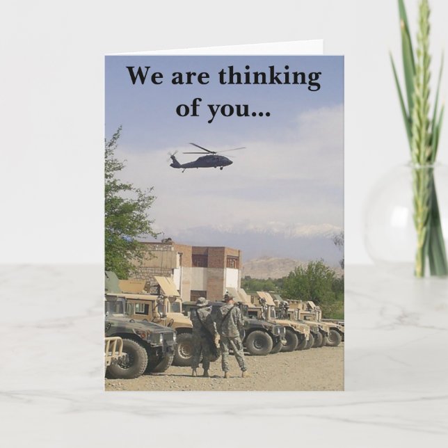 Carte Nous pensons à vous... (Devant)