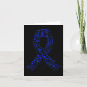 Carte Nous portons le bleu Novembre de sensibilisation a