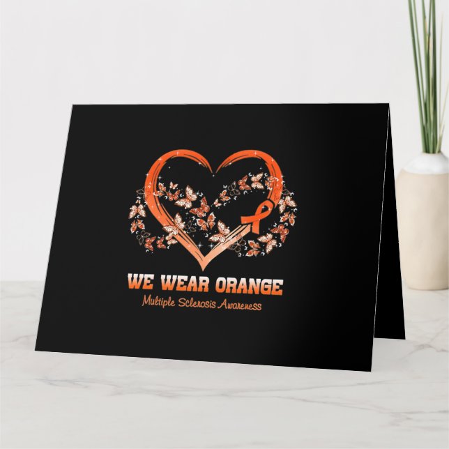 Carte Nous Portons Orange Multiple Sclerosis Sensibilisa (Devant)