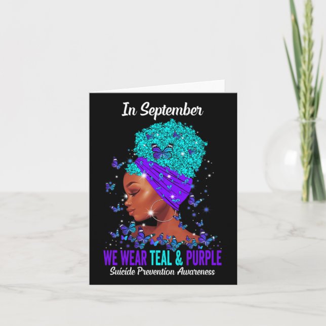 Carte Nous Portons Turquoise Violet Prévention Suicide S (Devant)