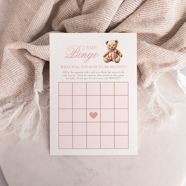 Carte Nous Pouvons Attendre Baby shower Bingo Jeu (Créateur téléchargé)