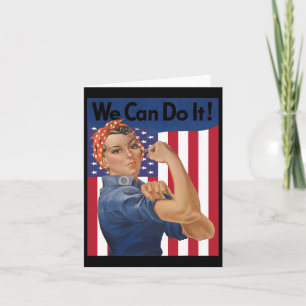 Carte Nous Pouvons Le Faire Rosie Riveter Feminist Usa D