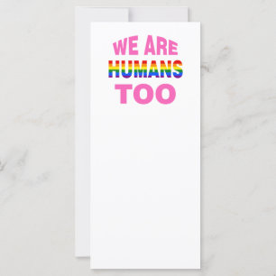 Carte Nous sommes aussi des humains