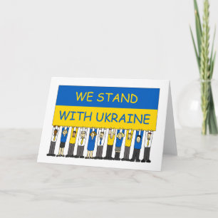 Carte Nous sommes avec l'Ukraine