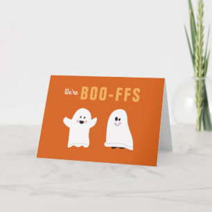 Carte Nous sommes BOO-FFS Halloween BFF Fantôme mignon