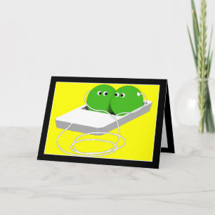 Carte Nous Sommes Comme Deux Pois Dans Un Pois