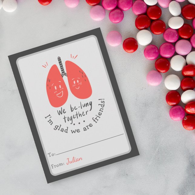 Carte Nous sommes ensemble Valentines Jour Classe (Créateur téléchargé)