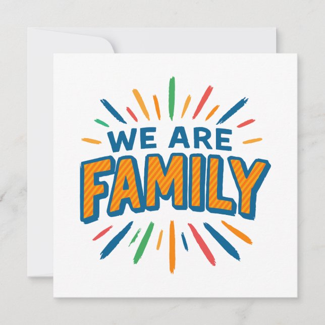 Carte Nous sommes la famille 1 (Devant)