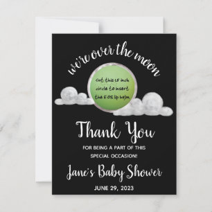 Carte Nous sommes sur la lune Baby shower EOS Lip Balm F
