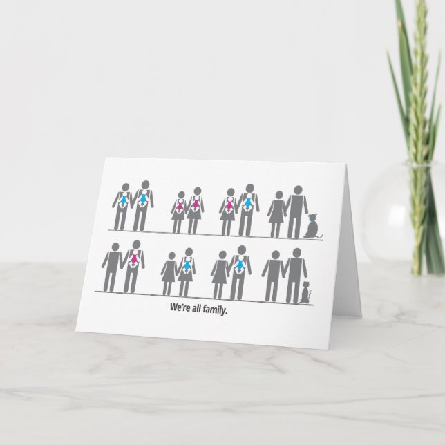 Carte Nous sommes toute la famille (Devant)