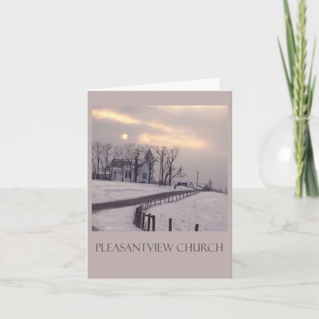 Carte Nous vous avons manqués à l'église (Devant)