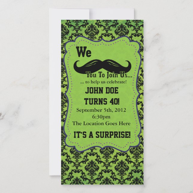 Carte Nous vous moustache de vous joindre à nous! (Devant)