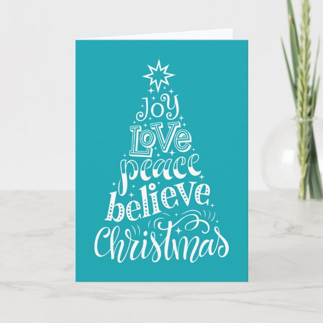Carte Nous vous souhaitons un Joyeux Noël et une Bonne A (Devant)