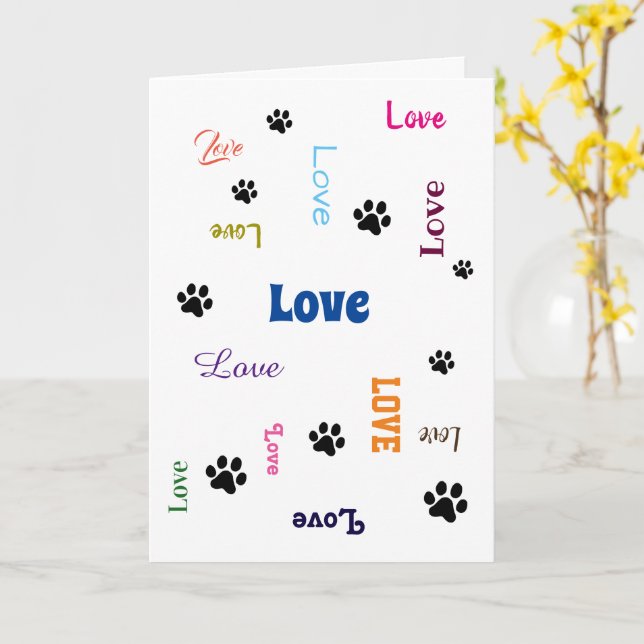 Carte Nouveau animal (Fleur jaune)