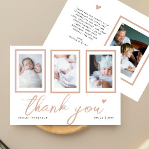 Carte Nouveau bébé 4 Galerie de photos Beige élégant Mer