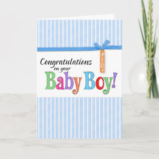 Carte nouveau bébé de félicitations