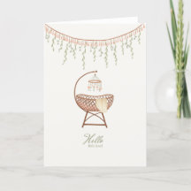 Nouveau Bébé Fille Sweet Boho Crib Félicitations C