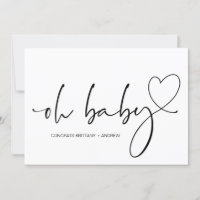 Nouveau bébé Grossesse Félicats Oh Baby shower