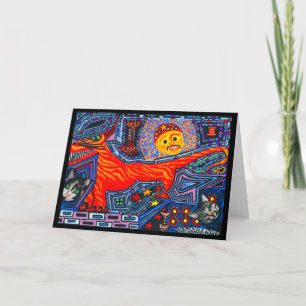 Carte Nouveau chien diable Tigre de Tasmanie espagnol du