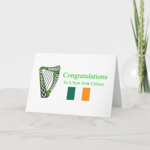 Carte Nouveau citoyen irlandais
