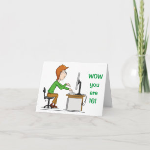 Carte NOUVEAU CONDUCTEUR BIENTÔT HEUREUX **16e anniversa