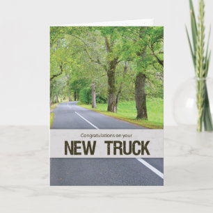 Carte Nouveau Congrès de Camions, Route avec arbres