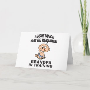 Carte Nouveau grand-papa dans la formation