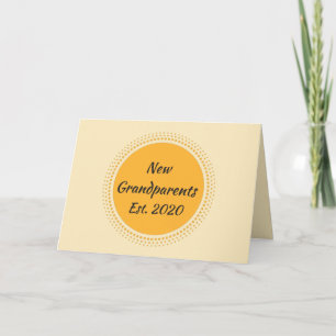 Carte Nouveau Grand-Parents Est. Rayons Jaunes 2020