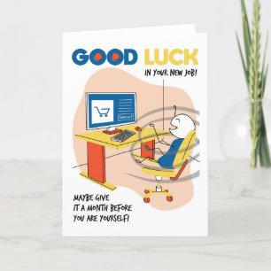 Carte Nouveau job Funny Be Yourself Félicitations Card