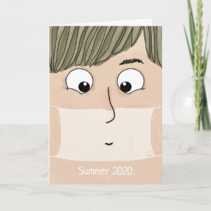 Carte Nouveau look pour été 2020, Drôle Masque Visage Ho