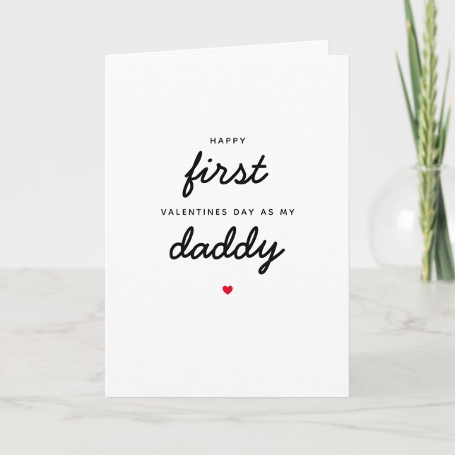Carte Nouveau-né Bébé premier Valentines Jour Comme Mon  (Devant)