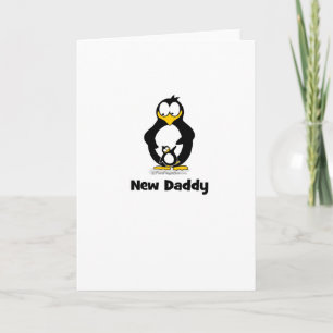 Carte nouveau pingouin de papa