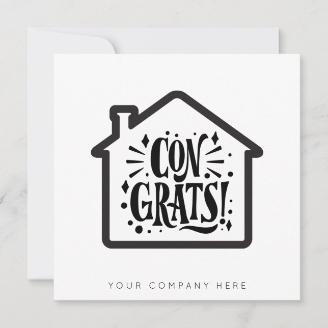 Carte Nouveau propriétaire Congrats Immobilier (Devant)