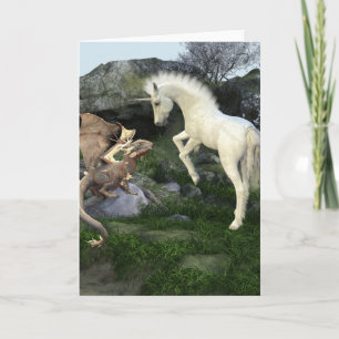 Carte Nouveaux amis Baby Dragon et Imaginaire de poulain