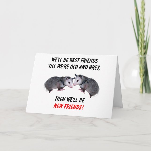 Carte Nouveaux anciens amis (Devant)