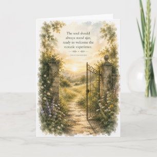 Carte Nouveaux Débuts Emily Dickinson Félicitations