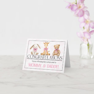 Carte Nouveaux Parents à la Naissance de leur Fille