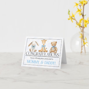 Carte Nouveaux Parents à la Naissance de leur Fils