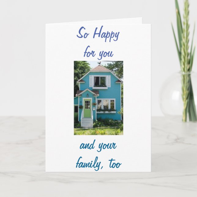 CARTE NOUVEAUX SOUVENIRS - HEUREUX POUR VOUS / FAMILLE T (Devant)