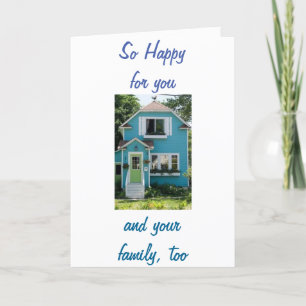 CARTE NOUVEAUX SOUVENIRS - HEUREUX POUR VOUS / FAMILLE T