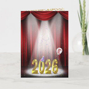 Carte Nouvel An 2026 En Pleine Lumière Sur La Scène