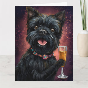 Carte Nouvel An Affenpincher